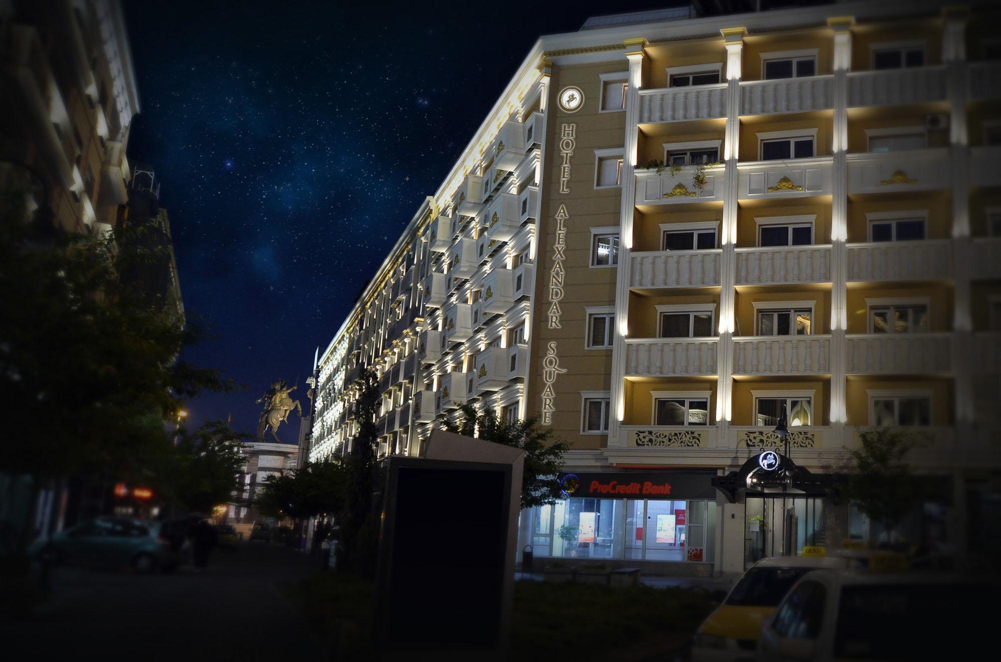 Alexandar Square Boutique Hotel สโกเปีย ภายนอก รูปภาพ